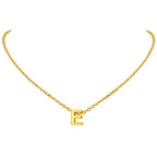 Initial Alphabet Gold Letter A Necklace Pendant Chain Bulk