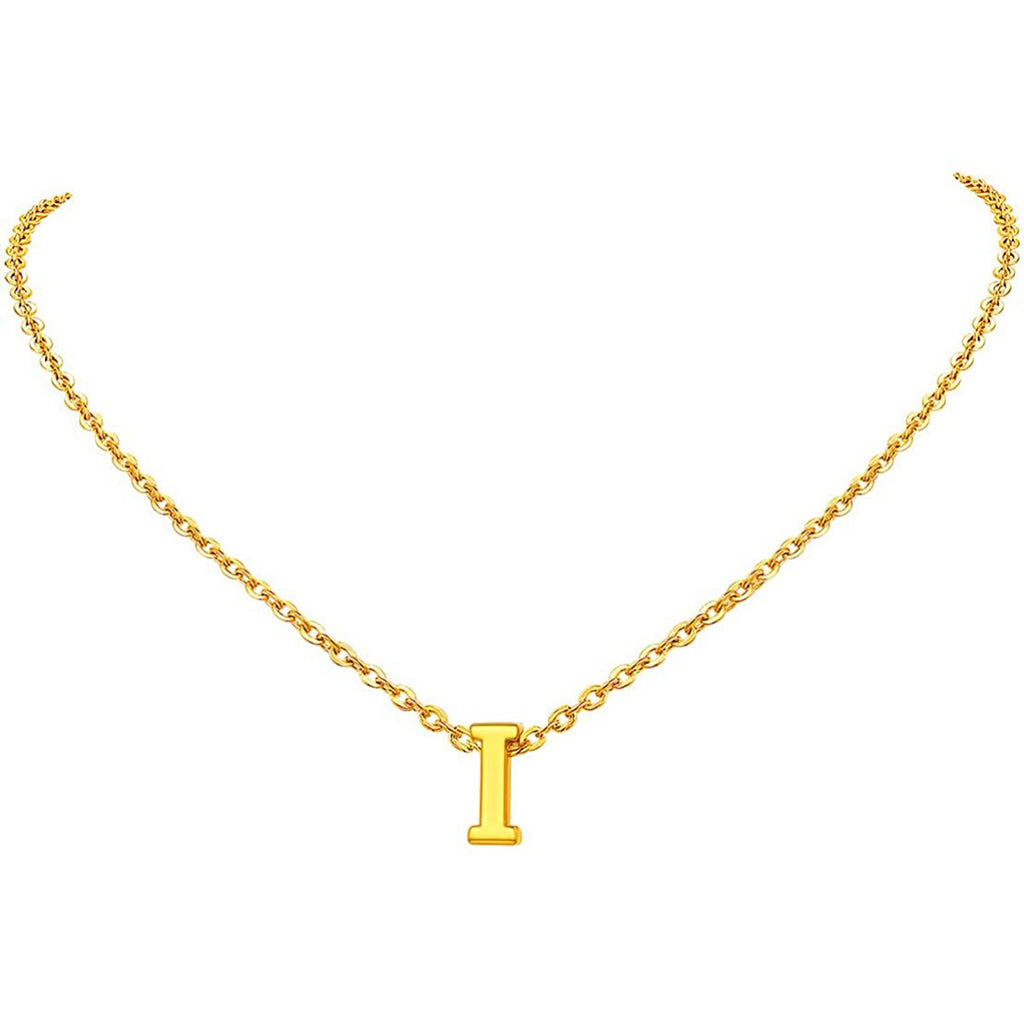Initial Alphabet Gold Letter A Necklace Pendant Chain Bulk