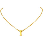 Initial Alphabet Gold Letter A Necklace Pendant Chain Bulk