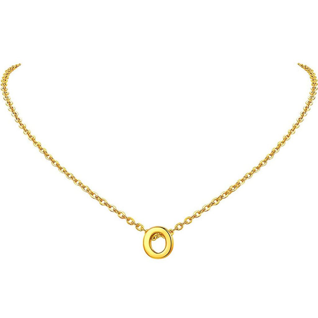 Initial Alphabet Gold Letter A Necklace Pendant Chain Bulk