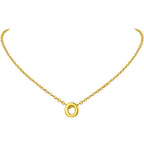 Initial Alphabet Gold Letter A Necklace Pendant Chain Bulk