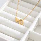 Initial Alphabet Gold Heart Letter A Necklace Pendant Chain Bulk