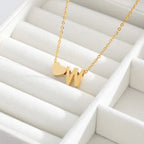 Initial Alphabet Gold Heart Letter A Necklace Pendant Chain Bulk