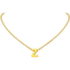 Initial Alphabet Gold Letter A Necklace Pendant Chain Bulk