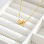 Initial Alphabet Gold Heart Letter A Necklace Pendant Chain Bulk