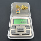 Flower Enamel Green Red 18K Gold Anti Tarnish Pendant Chain Women Bulk