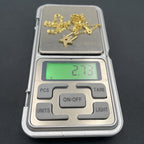 Stars Lock Cubic Zirconia 18K Gold Anti Tarnish Pendant Chain Bulk
