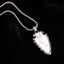 Triad Black Silver Stainless Steel Anti Tarnish Necklace Pendant Chain For Men