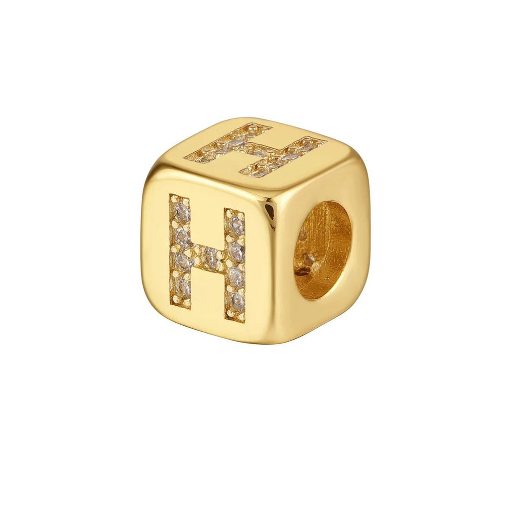 Personalized Customized Initial Letter Alphabet 18K Gold Anti Tarnish Adjustable Threads Bracelet