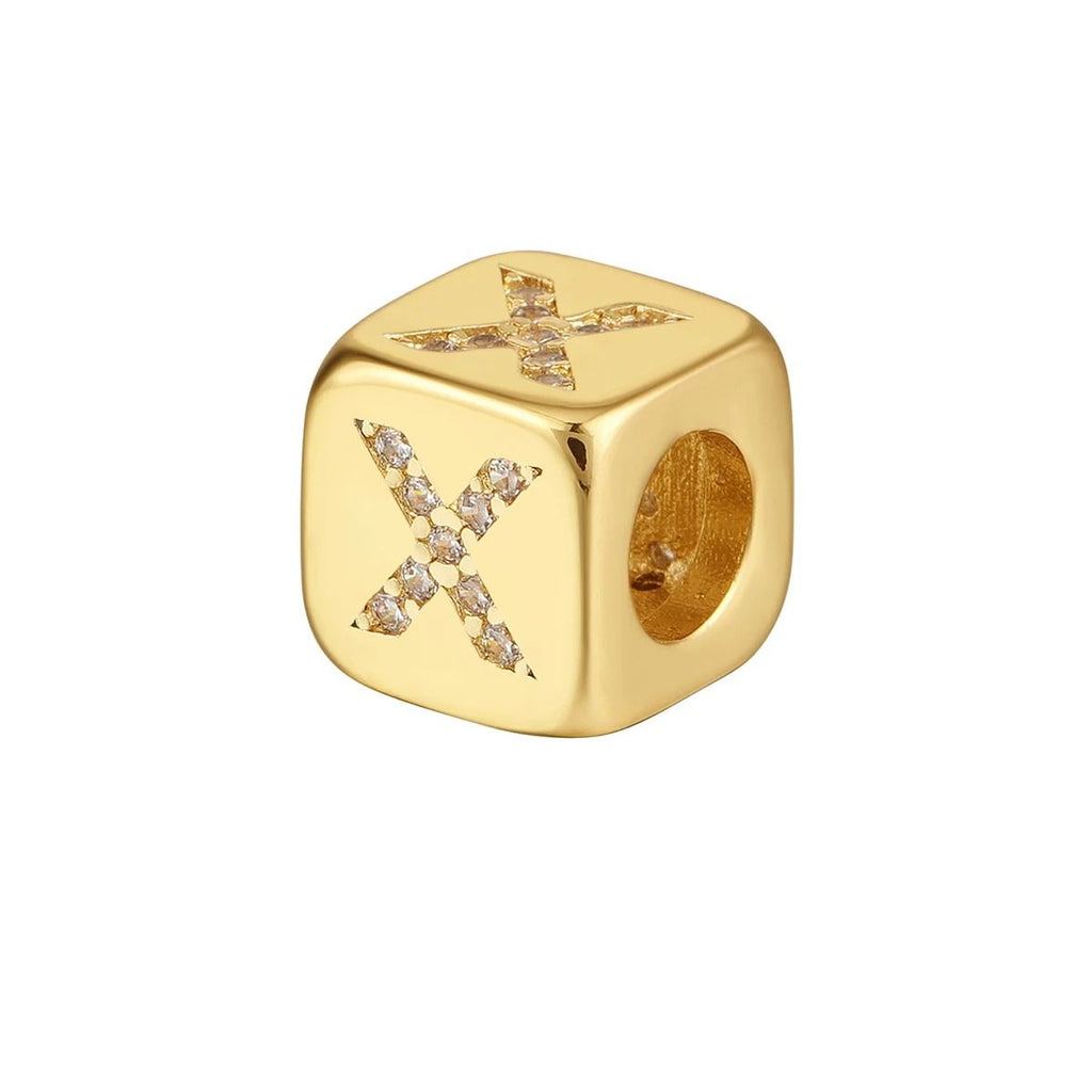 Personalized Customized Initial Letter Alphabet 18K Gold Anti Tarnish Adjustable Threads Bracelet