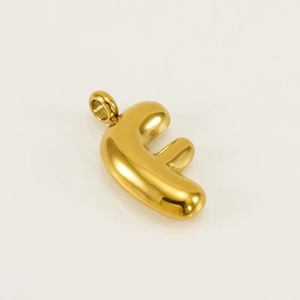 Bold Initial Letter A 18K Gold Stainless Steel Pendant For Women Bulk