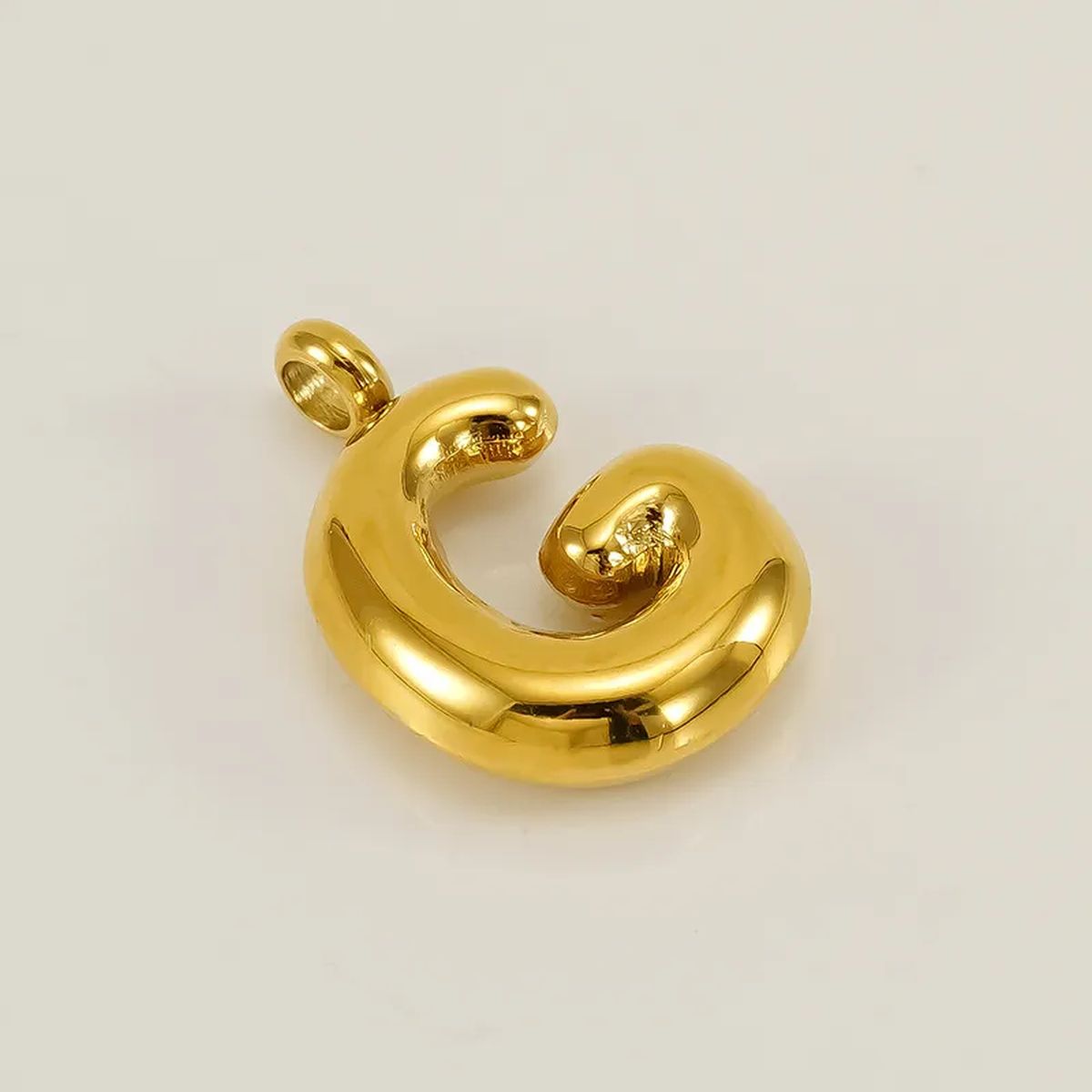 Bold Initial Letter A 18K Gold Stainless Steel Pendant For Women Bulk