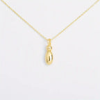 Customized Personalized Bold Initial Letter A 18K Gold Stainless Steel Penda80nt Chain For Women