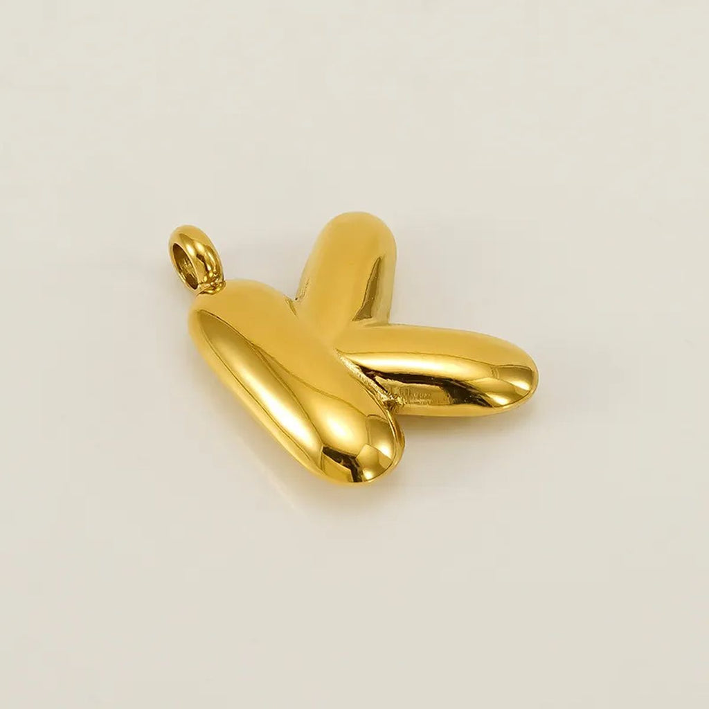 Bold Initial Letter A 18K Gold Stainless Steel Pendant For Women Bulk
