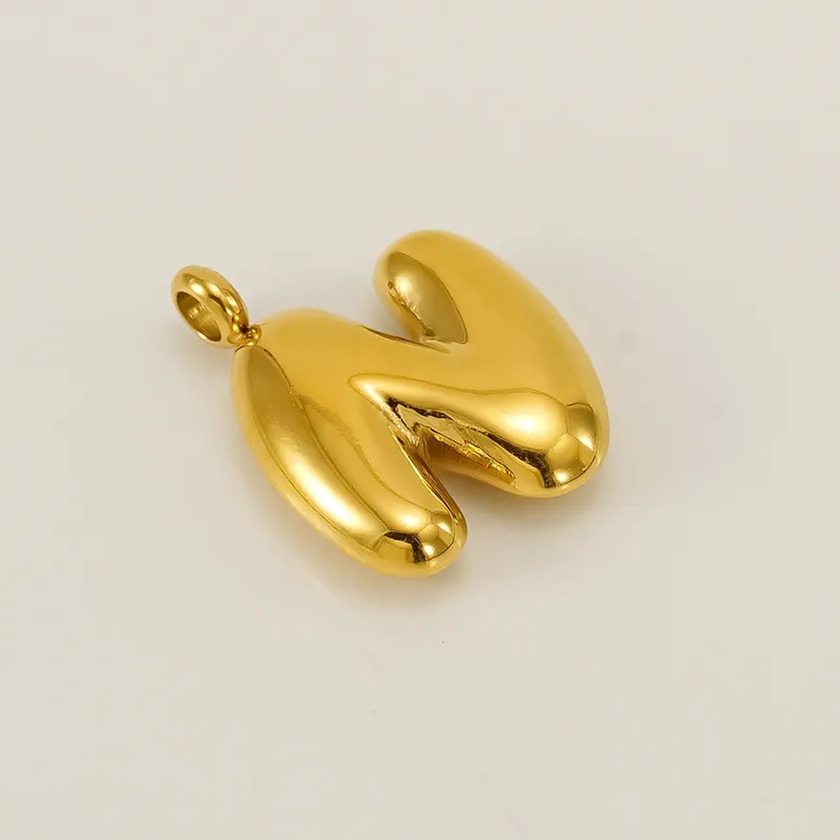 Bold Initial Letter A 18K Gold Stainless Steel Pendant For Women Bulk