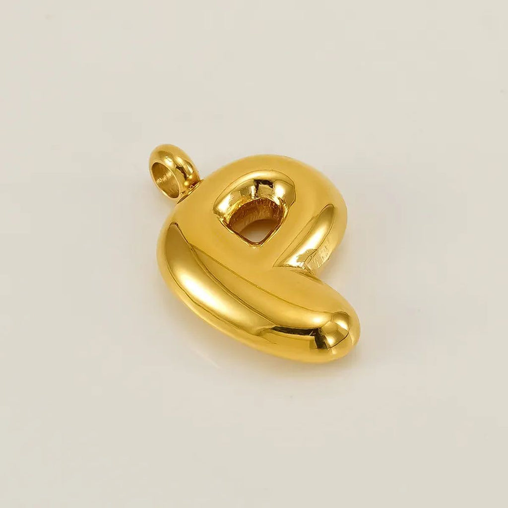 Bold Initial Letter A 18K Gold Stainless Steel Pendant For Women Bulk