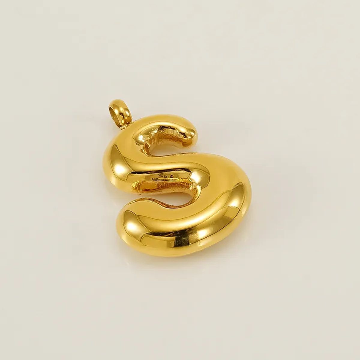 Bold Initial Letter A 18K Gold Stainless Steel Pendant For Women Bulk