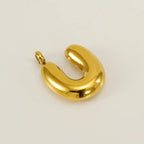 Bold Initial Letter A 18K Gold Stainless Steel Pendant For Women Bulk