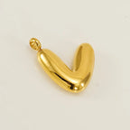 Bold Initial Letter A 18K Gold Stainless Steel Pendant For Women Bulk
