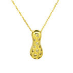 Glossy Studded Initial Letter Alphabet A Cubic Zirconia 18K Gold Anti Tarnish Pendant Chain For Women