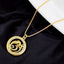 Om Aum Cubic Zirconia 18K Gold Anti Tarnish Pendant Chain Women Bulk