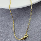 Om Aum Cubic Zirconia 18K Gold Anti Tarnish Pendant Chain Women Bulk