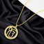 Ek Onkar Cubic Zirconia 18K Gold Anti Tarnish Pendant Chain Women Bulk