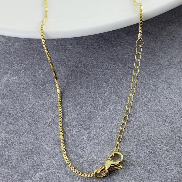 Ek Onkar Cubic Zirconia 18K Gold Anti Tarnish Pendant Chain Women Bulk Secondary image