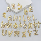 Initial Alphabets Letter A Cubic Zirconia 18K Gold Silver Anti Tarnish Pendant Chain For Women