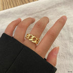 Curb Copper Gold Ring For Women Bulk