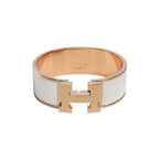 Stainless Steel White Enamel 18K Rose Gold Band Ring For Women Bulk