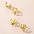 A Initial Letter Alphabet Name Hollow Chunky Gold Ring Bulk
