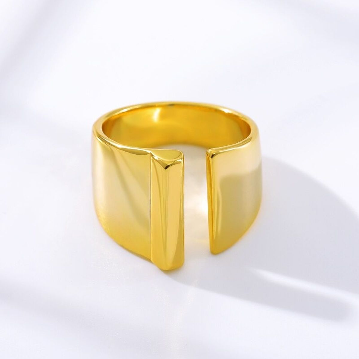 A Initial Letter Alphabet Name Hollow Chunky Gold Ring Bulk