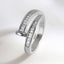 Nail Screw Baguette Cubic Zirconia Anti Tarnish Free Size Ring Bulk