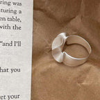 Curly Twisted Frosted Silver Anti Tarnish Open Back Ring Bulk