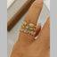 Baguette Cubic Zirconia Silver Anti Tarnish Adjustable Ring Women Bulk
