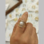 Run CZ Pearl White 18K Gold Anti Tarnish Adjustable Ring Bulk