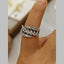 Pear Drop Cubic Zirconia Silver Anti Tarnish Adjustable Ring Bulk
