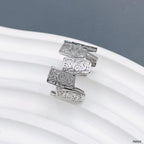 Irregular Engraved Chic Chunky Gold Anti Tarnish Adjustable Ring Bulk