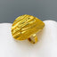 Dented Band 18K Gold Stainless Steel Anti Tarnish Adjustable Ring Bulk