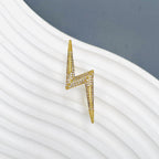 Lightning CZ 18K Gold Anti Tarnish Adjustable Dual Finger Ring Bulk