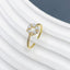 Flower CZ Pearl White 18K Gold Anti Tarnish Adjustable Ring Bulk