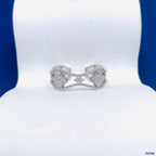 Clover Flower CZ 18K Gold Anti Tarnish Adjustable Ring Bulk