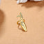 Leaf Cubic Zirconia 18K Gold Anti Tarnish Adjustable Nail Ring Bulk