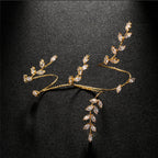 Marquise Leaf CZ Gold Anti Tarnish Adjustable Finger Knuckle Ring Bulk
