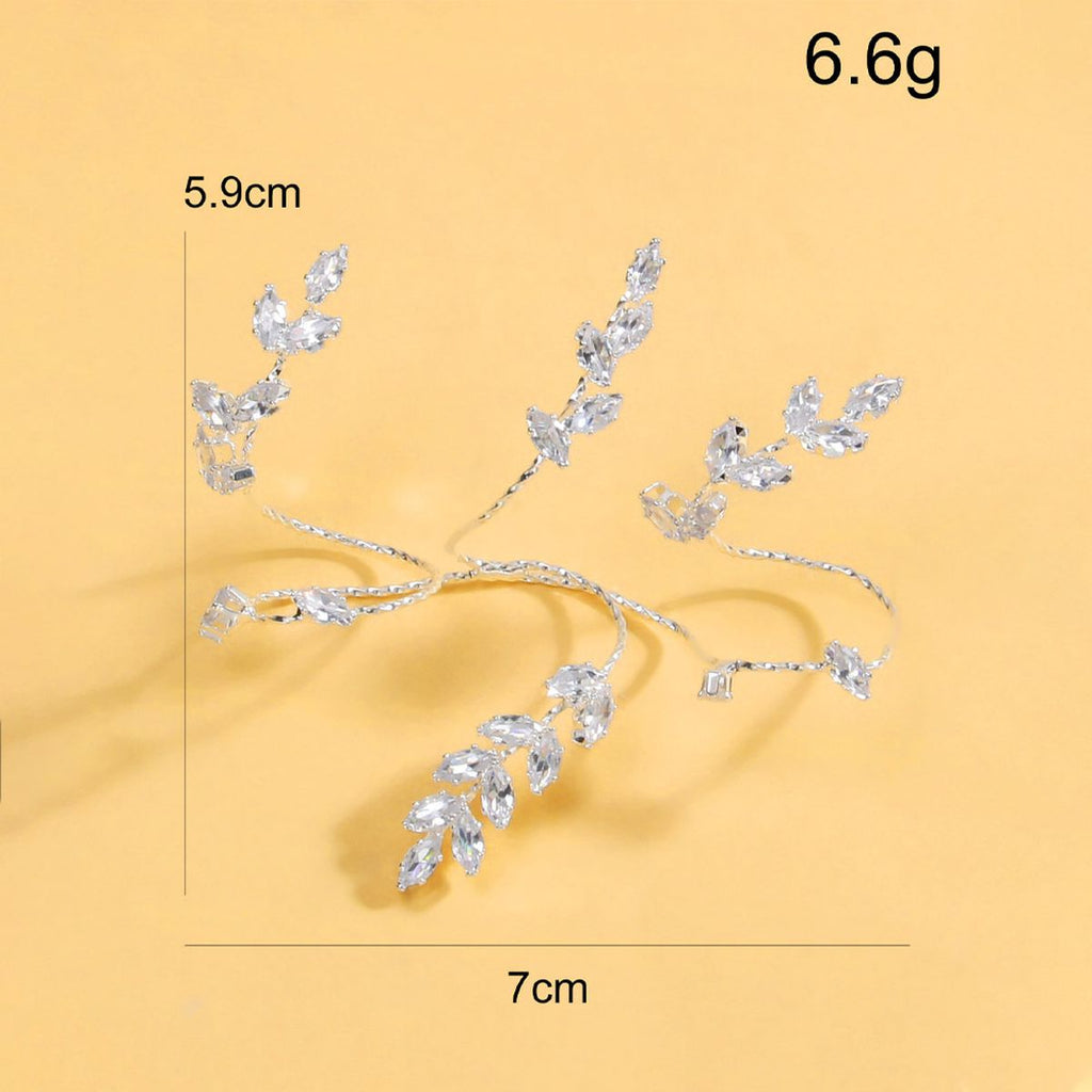 Marquise Leaf CZ Gold Anti Tarnish Adjustable Finger Knuckle Ring Bulk