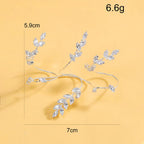 Marquise Leaf CZ Gold Anti Tarnish Adjustable Finger Knuckle Ring Bulk