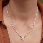 Designer Round Black Beads Rose Silver Gold CZ Brass Mangalsutra Bulk