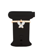 Minimal Butterfly Charm Rose Silver Gold CZ Brass Watch Charm Wholesale