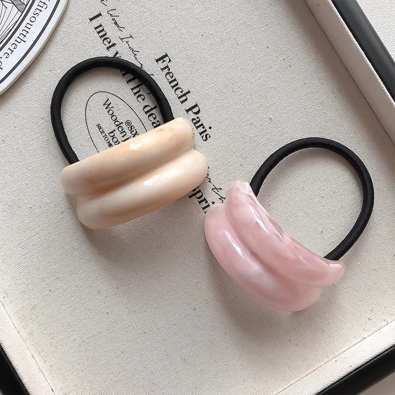 Curve Acrylic Multi Hair Band Rubber Band Hair Accessories Kids Bulk